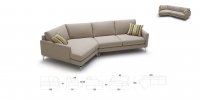 Modern Fabric Sectional Sofa