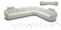 Modern Leather Sectional Sofa